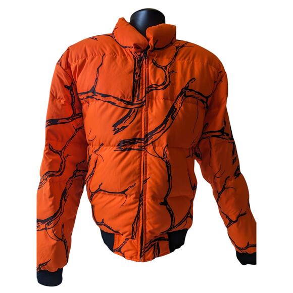Gamehide Reversible Hunting Jacket Mens Large Brown Blaze Orange Camo Puffer - Picture 15 of 16